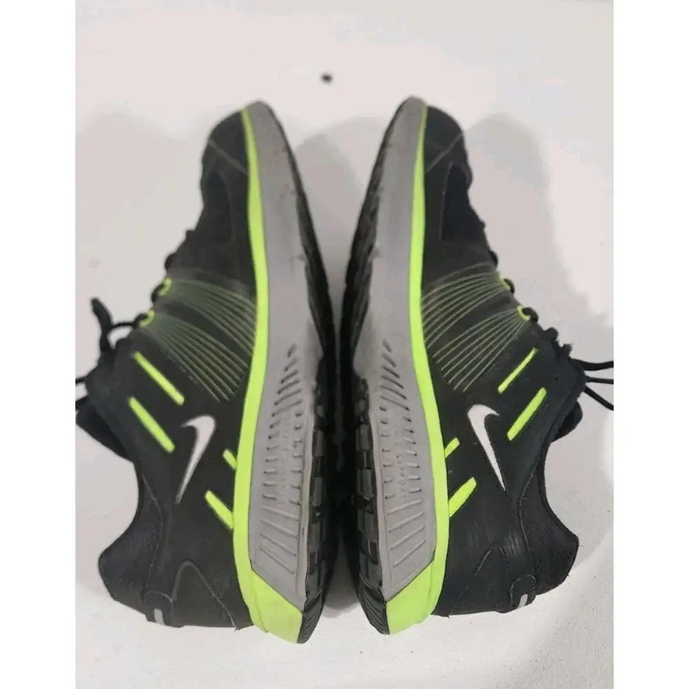 VTG Nike Anodyne DS Flywire Mens Black Neon Green Athletic Running Shoes Size 12